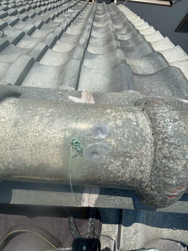 冠瓦貫通ビス穴部補修工事 施工後